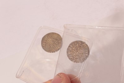 Lot 365 - G.B. - Medieval coins Henry III hammered Silver Penny's circa 1250-1272, both class 5a2, Moneyer Nicole on Cant (Canterbury) VF (N.B. Ex Colchester hoard)