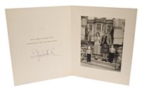 Lot 62 - HM Queen Elizabeth II - signed 1952 Christmas...