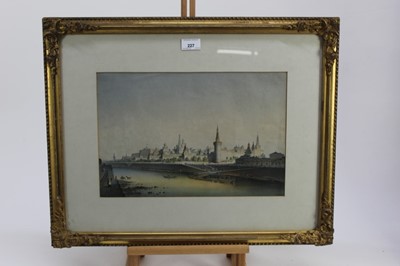 Lot 227 - Victorian coloured print depicting the Moscow Kremlin, in glazed gilt frame, 26cm x 39cm