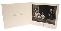 Lot 64 - HM Queen Elizabeth II - signed 1954 Christmas...