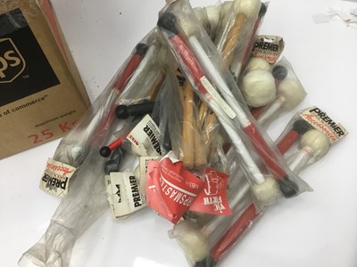 Lot 148 - Large box full of drum soft sticks and beaters