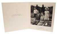 Lot 65 - HM Queen Elizabeth II - signed 1955 Christmas...