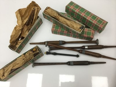 Lot 151 - Collection of Scottish wooden chanters