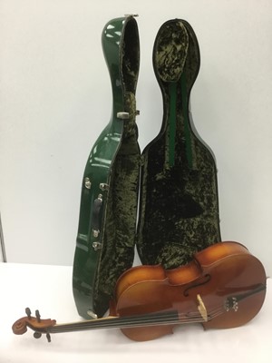 Lot 154 - Reghin full sized cello, cased