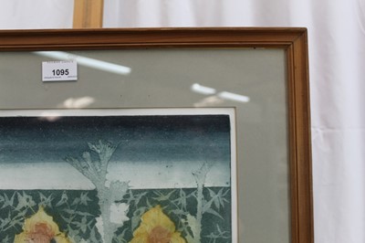 Lot 1095 - *Richard Bawden (1936) etching - Irises