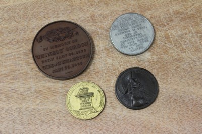 Lot 386 - G.B. - mixed Medallions to include AE General Gordon 1885, Rev: 'In Memory of Chinese Gordon (diameter 51mm), GEF, Admiral Rodney 1781 (diameter 36mm) EF, white metal Admiral Duncan 1787 (diameter...