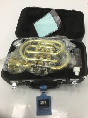 Lot 161 - Jupiter brass pocket trumpet