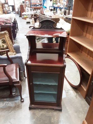 Lot 1087 - Late Victorian mahogany music cabinet, 47cm wide, 125cm high, 40cm deep