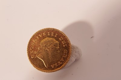 Lot 403 - G.B. - Gold third-guinea George III 1810 E.F. (1 coin)