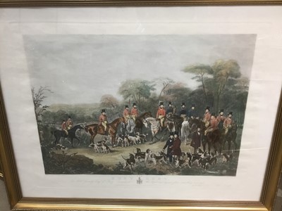 Lot 309 - Large 19th century engraving after C Agar of "Bury Hunt"