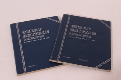 Lot 423 - G.B. - Mixed silver Shillings contained in two Whitman folders 1902-1936 & 1937-1951 (N.B. excludes 1905) (2 coin sets)