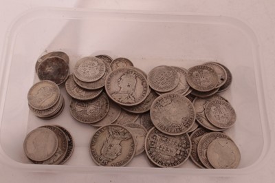 Lot 426 - G.B. - Mixed silver pre-1920 Victorian coins (estimated face value £3.70) (qty)