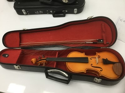 Lot 182 - Group of student violins