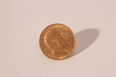 Lot 441 - G.B. - Gold Sovereign Edward VII 1910 (N.B. edge nicks) o/w AVF (1 coin)