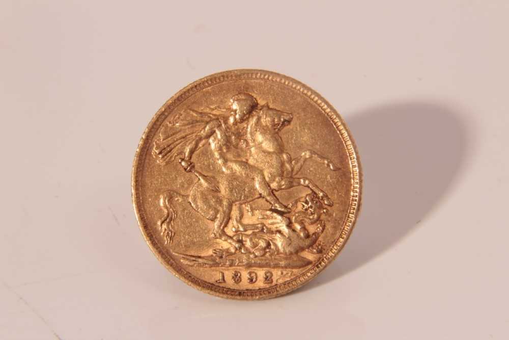Lot 445 - G.B. - Gold Sovereign, Victoria J.H. 1892 F (1 coin)