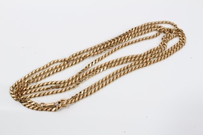 Lot 125 - 18ct gold guard chain