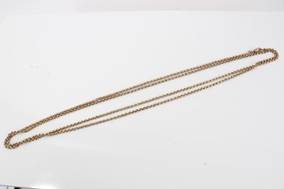 Lot 128 - Victorian gold belcher link chain