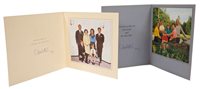 Lot 88 - HM Queen Elizabeth II - two signed Christmas...