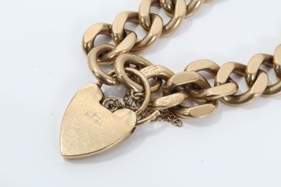 Lot 130 - 9ct gold curb link bracelet