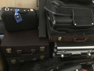 Lot 198 - Large quantity of brass and woodwind hard cases