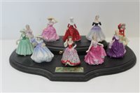 Lot 2069 - Collection of ten Royal Doulton miniature...