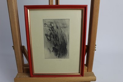 Lot 135 - Karel Safar (1938-2016) collection of fifteen signed etchings and linocuts - figure and landscapes, in two sizes of frames, 19.5cm x 14.5cm and 22cm x 17cm