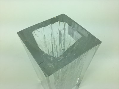 Lot 130 - Unusual Daum clear glass vase