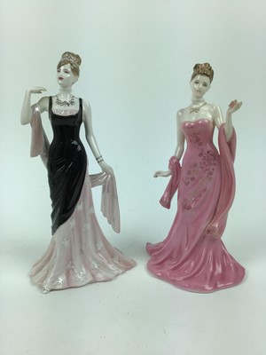 Lot 122 - Six Coalport limited edition figures - Sara no 1232 of 7500, My Heavenly Celia no 233 of 2500, Flamenco no 8748 of 9500, A Moment to Cherish no 1669 of 7500, Mystique no 1444 of 9500 and The Flower...