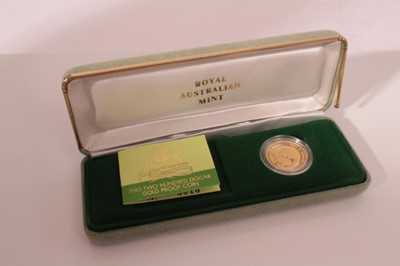 Lot 482 - Australia - The Royal Australian Mint gold proof two hundred dollar coin 1990 (in case of issue with Certificate of Authenticity) (1 coin)