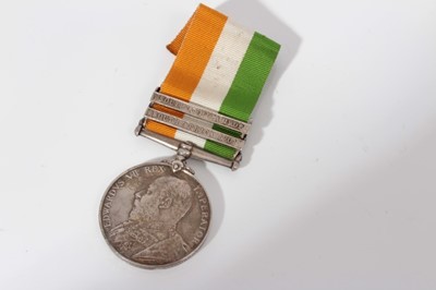 Lot 214 - King's South Africa medal with two clasps- South Africa 1901 and South Africa 1902, named to 5162 Pte. G. J. Clemo Innis: Drgns