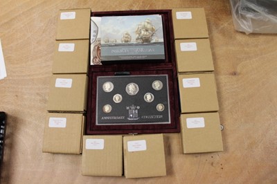 Lot 494 - G.B. - The Royal Mint issued mixerd silver proof crowns to include 1977 x6, 1980 x2 and 1981 x2 (N.B. in cases of issue) (10 coins)