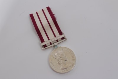 Lot 235 - Elizabeth II Naval General Service medal with one clasp- Near East, named to P/JX.911545 R.W. Rowlands. A.B. R.N.