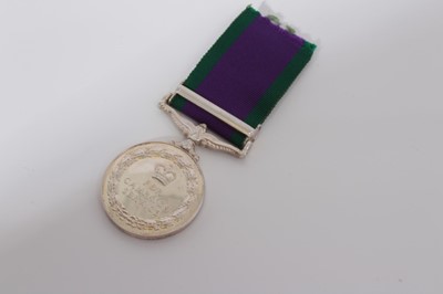 Lot 241 - Elizabeth II Post 1962 type General Service medal with one clasp- South Arabia, named to RM23031 K Cole. MNE. R.M.