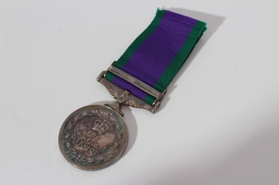 Lot 243 - Elizabeth II Post 1962 type General Service medal with one clasp- South Arabia, named to 23675895 DVR. M. J. Blank. RCT.