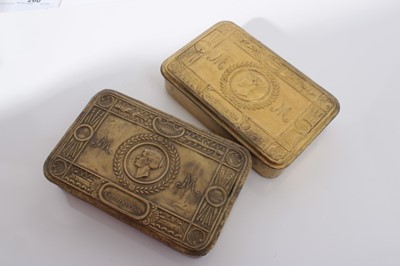Lot 255 - Two First World War Princess Mary Gift Tins (2)