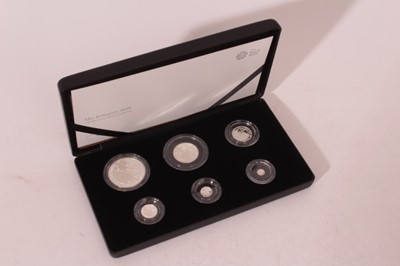 Lot 510 - G.B. - The Royal Mint issued Britannia six-coin silver proof set 2019 in case of issue with Certificate of Authenticity (1 coin set)