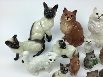 Lot 195 - Fourteen Beswick cats