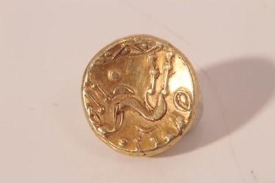 Lot 533 - Celtic - gold stater - Gallic War Uniface Ambiani c60-50BC