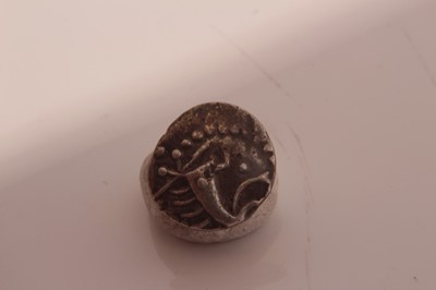 Lot 536 - Celtic - silver unit Iceni Norfolk boar phallic type AVF (ref ABC 1582) (1 coin)