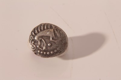 Lot 538 - Celtic - silver unit Iceni Norfolk boar phallic type GEF (ref: ABC 1582