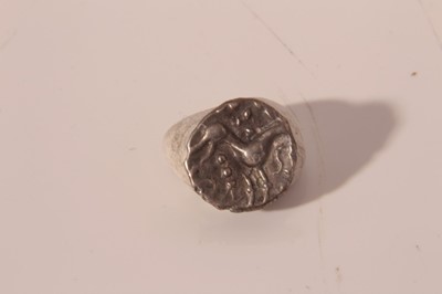 Lot 543 - Celtic - silver unit Iceni 'Ecen' tribal type AEF/EF (Ref: Spink 443A).  This coin ex-Forncett Hoard, Norfolk 1997