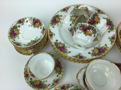 Lot 172 - Royal Albert Old Country Roses tea and dinner service - 47 pieces