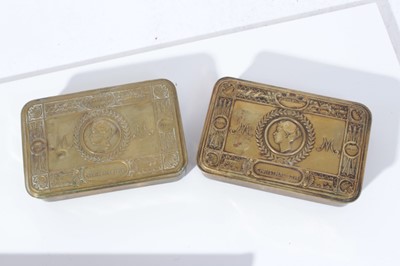 Lot 258 - Two First World War Princess Mary Gift Tins (2)