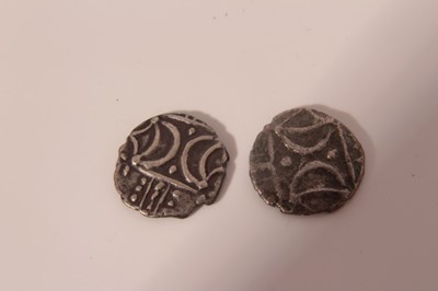 Lot 544 - Celtic - silver units Iceni 'Ecen' corn ear type x2 GEF & VF (ref: ABC 1657) (2 coins)