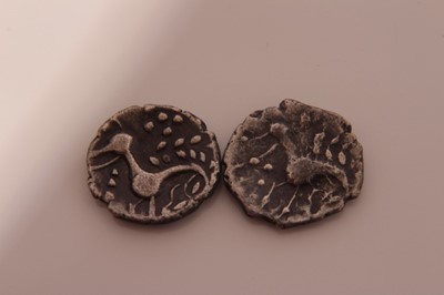 Lot 545 - Celtic - silver units Iceni 'Ecen' corn ear type x2