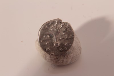 Lot 554 - Celtic silver unit Iceni 'Ecen Ed' type (ref: ABC 1673) EF/AEF (rare) (1 coin)