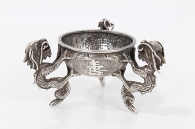 Lot 173 - Antique Chinese silver salt