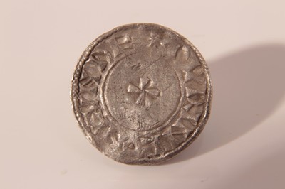 Lot 569 - Saxon - silver penny Edward the Confessor facing bust/small cross type (1062-5) rev: +DVRINC ON LVNDE (Dudinc on London) (ref: Spink 1183) some field marks to coin otherwise AVF