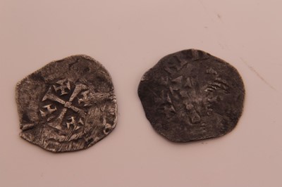 Lot 572 - G.B. - silver pennies of Henry II 'Tealby' coinage class B (1162-63) rev: +RICA (RD on C) AN (Richard on Canterbury) (ref: Spink 1338) for type GF/AVF and another indiscernible (2 coins)