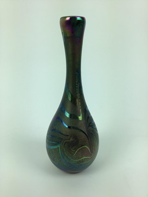 Lot 158 - John Ditchfield Glasform iridescent vase, signed, 22cm high